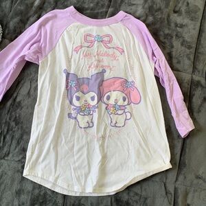 Kuromi My Melody baseball tee